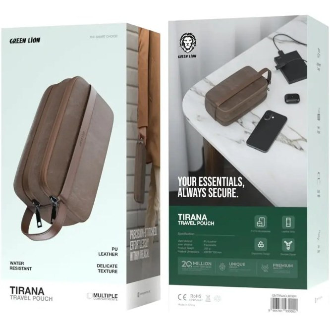 کیف دستی گرین لاین Green Lion Tirana Travel Pouch GNTRNACLBGBK
