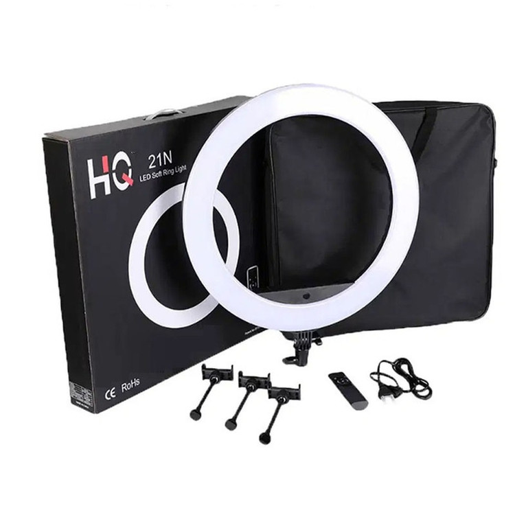 رینگ لایت اچ کیو مدل HQ-21N همراه با سه پایه