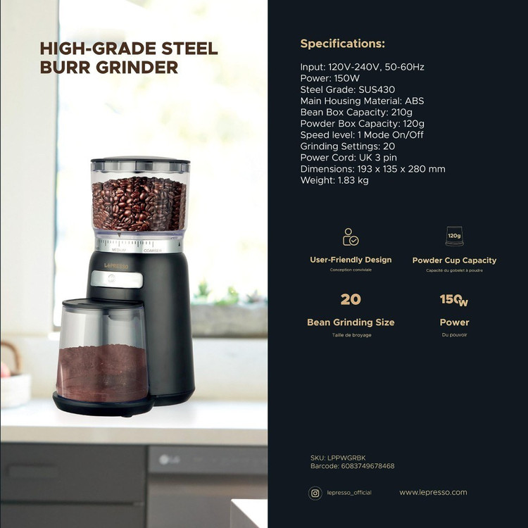 اسیاب قهوه لپرسو مدل high Performance